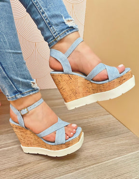 Sandalias de Jean Sintético – Estilo Urbano y Comodidad Hecha en Colombia